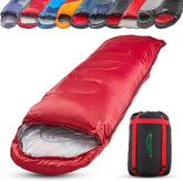 anaterra® Slaapzak Relax22 incl. draagtas - Winter - Koppelbar- Tweewegrits - Dekenmodel - Sleeping Bag