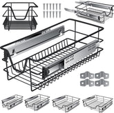 Keukenlade - Telescopische lade - 30 cm - Zwart - KESSER®