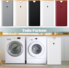 KESSER® Wasmand met Deksel - 100 Liter - Wit