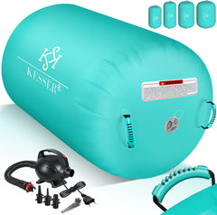 KESSER® Airtrack Turnmat - Gymnastiek Rol - 120x60 cm - Mintgroen