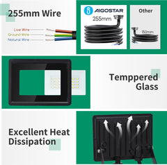 Wandlamp buiten - Tuinverlichting - Buitenverlichting - Zwart - Aigostar