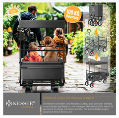 KESSER® Bolderkar - Opvouwbaar - Bolderwagen - Antraciet