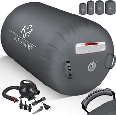 KESSER® Airtrack Turnmat - Gymnastiek Rol - 120x60cm - Antraciet