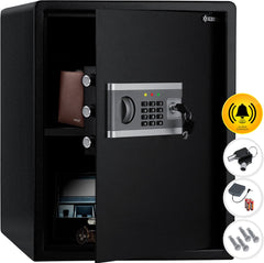 KESSER® Elektronische Kluis met cijferslot 40x50x40cm - Zwart