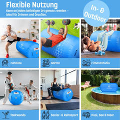 Airtrack - Turnmat - Gymnastiek Rol - 120x60 cm - Blauw - KESSER®