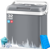 Koelbox Elektrisch – 12V en 230 volt - Coolbox - Frigobox - 32L – Grijs •