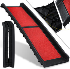 KESSER® Hondenhelling - Loopplank - Hondentrap - Opvouwbaar - Rood