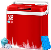 Koelbox Elektrisch – 12V en 230 volt - Coolbox - Frigobox - 32L – Rood