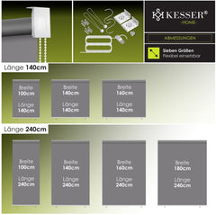 KESSER® Verticale zonwering Balkonzonwering Privacybescherming Zonwering Zijzonwering 180cm x 240cm