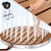 KESSER® Tuindouche met voetpedaal - Buitendouche - Ø70cm - Rond - Bruin