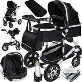 Kinderwagen 3 in 1 - Buggy - Wandelwagen - Kinderbuggy - Zilver - KESSER®
