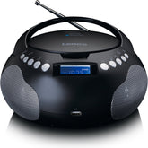 Lenco Radio op Batterijen - Draagbare Radio CD-speler met MP3 en Bluetooth - SCD-331BK - Zwart