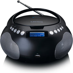 Lenco Radio op Batterijen - Draagbare Radio CD-speler met MP3 en Bluetooth - SCD-331BK - Zwart •