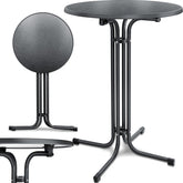 Statafel - Bartafel - Statafelrok - Partytafel - 110cm - Zwart - KESSER®