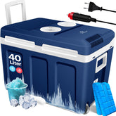 Koelbox Elektrisch – 12V en 230 volt - Coolbox - Frigobox - 40L – Blauw