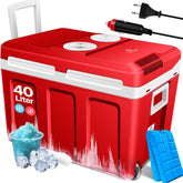 Koelbox Elektrisch – 12V en 230 volt - Coolbox - Frigobox - 40L – Rood