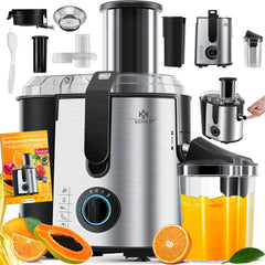 KESSER® Sapcentrifuge - Juicer voor Groenten & Frui - 1100W - Zilver
