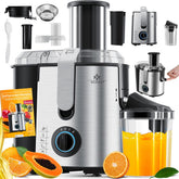 KESSER® Sapcentrifuge - Juicer voor Groenten & Frui - 1100W - Zilver