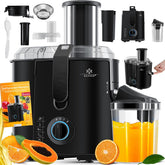 KESSER® Sapcentrifuge - Juicer voor Groenten & Frui - 1100W - Zwart