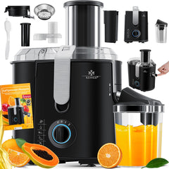 KESSER® Sapcentrifuge - Juicer voor Groenten & Frui - 1100W - Zwart