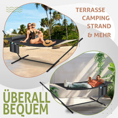 KESSER® Hangmat - Voor 2 personen - Tot 200kg - Antraciet