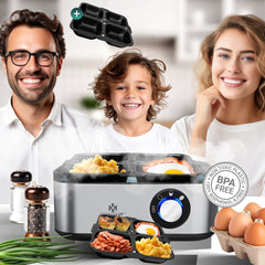 KESSER® Eierkoker - 8 Eieren - 500W - BPA-vrij - Zilver