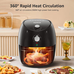 Airfryer - heteluchtfriteuse - 3.5L - 1500W - Zwart