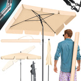 KESSER® Parasol - 200x125 - Verstelbaar - Vierkant - Beige