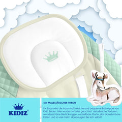 Wipstoel - Babyschommel - Baby Swing - max 9kg - Groen - KIDIZ®