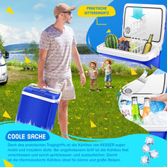 Koelbox Elektrisch – 12V en 230 volt - Coolbox - Frigobox - 32L – Blauw