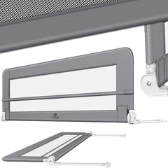 KESSER® Bedhekje - Kinderbedhek - Babybedhek - 150cm - Lichtgrijs •