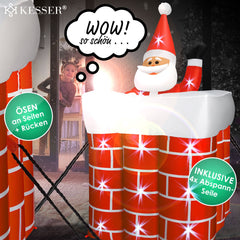 KESSER® Opblaasbare Kerstman - Kerstverlichting - Kerstdecoratie