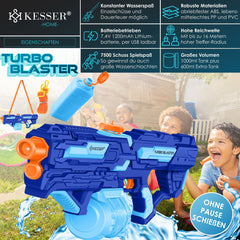 Waterpistool elektrisch - Zeer krachtig - Blauw - KESSER® •