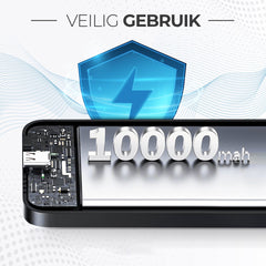 Powerbank 10.000 mAh - Geschikt voor MagSafe systeem - Magnetisch opladen - Festival - Draadloos opladen - Met USB-C Poort