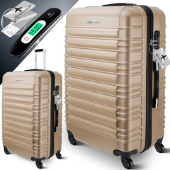 KESSER® Reiskoffer - 120L - ABS - Champagne