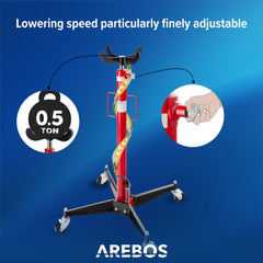 AREBOS Hydraulische Transmissie krik motor lift motorblok krik tot 0,5 ton