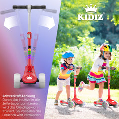 Kinderstep - Verstelbaar - Vouwbaar - Rood - KIDIZ®