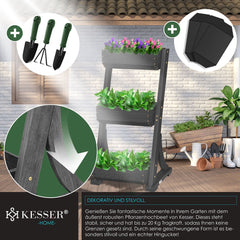 KESSER® Verticale Plantenbakken - Kweekbak - Plantenbak - Antraciet