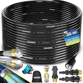 MASKO® Rioolreinigingset - Rioolslang 30 Meter - Universele Afvoerslang - Zwart