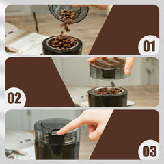 Koffiemolen elektrisch - Koffiemaler - 200W - Zwart - Aigostar