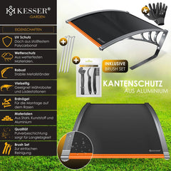 KESSER® Robotmaaier Garage Dak Carport Overkapping voor Robotmaaier Gazon Robot Automower Tuin Weerbestendige Robotmaaier Garage inclusief bevestigingsmateriaal, afmetingen 82 x 103 x 47 cm