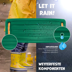 KIDIZ® Schommel Kinderschommel Set - Incl. Accessoires Schommelzitje PP-Touwen Schommelplank Tuin Buiten Binnenschommel voor kinderen om op te schommelen Plastic Hoogte Verstelbaar Antislip - Groen