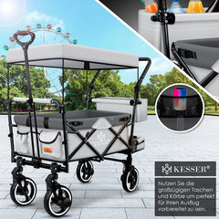 KESSER® Bolderkar - Opvouwbaar - Bolderwagen - Grijs •