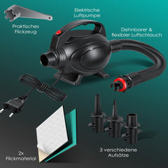 KESSER® Gymnastiekmat Opblaasbare Airtrack Fitnessmat|Yogamat,Tumblingmatten,Trainingsmat,Sportmat |Sporten & Spelen|Buiten & Binnen|incl. Draagtas & Electr. Luchtpomp - Mintgroen / 2M