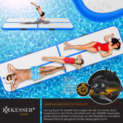 KESSER® Gymnastiekmat - Airtrack - Turnmat - 5M - Blauw