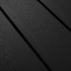 tectake® - Tuintafel 150 x 90 x 74,5 cm - Weerbestendig, eenvoudige montage - Verstelbaar - Aluminium frame met kunststof tafelblad - zwart