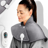 Warmtekussen - Nek en schouder - 3 temperatuurstanden - Grijs - Sinnlein®