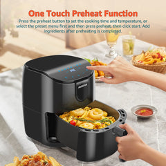 Airfryer - heteluchtfriteuse - 4L - 1500W - Zwart