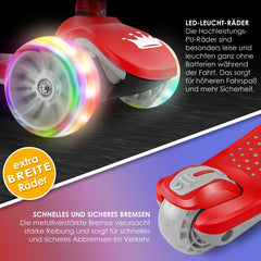 Kinderstep - Verstelbaar - Vouwbaar - Rood - KIDIZ®