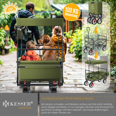 KESSER® Bolderkar - Opvouwbaar - Bolderwagen - Khaki •